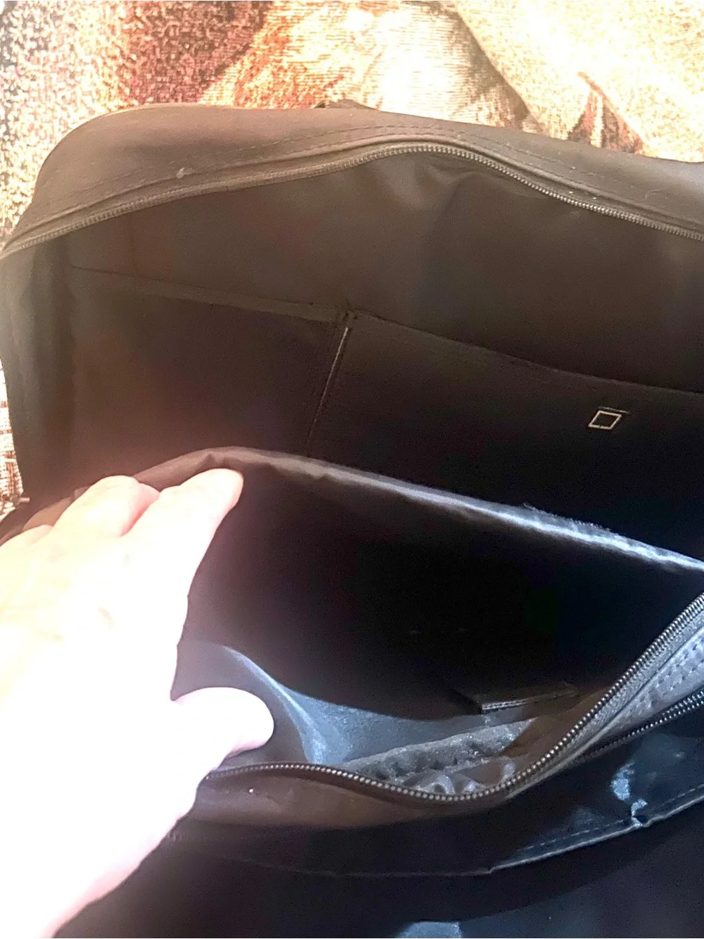Black Men's Laptop Briefcase Shoulder Bag